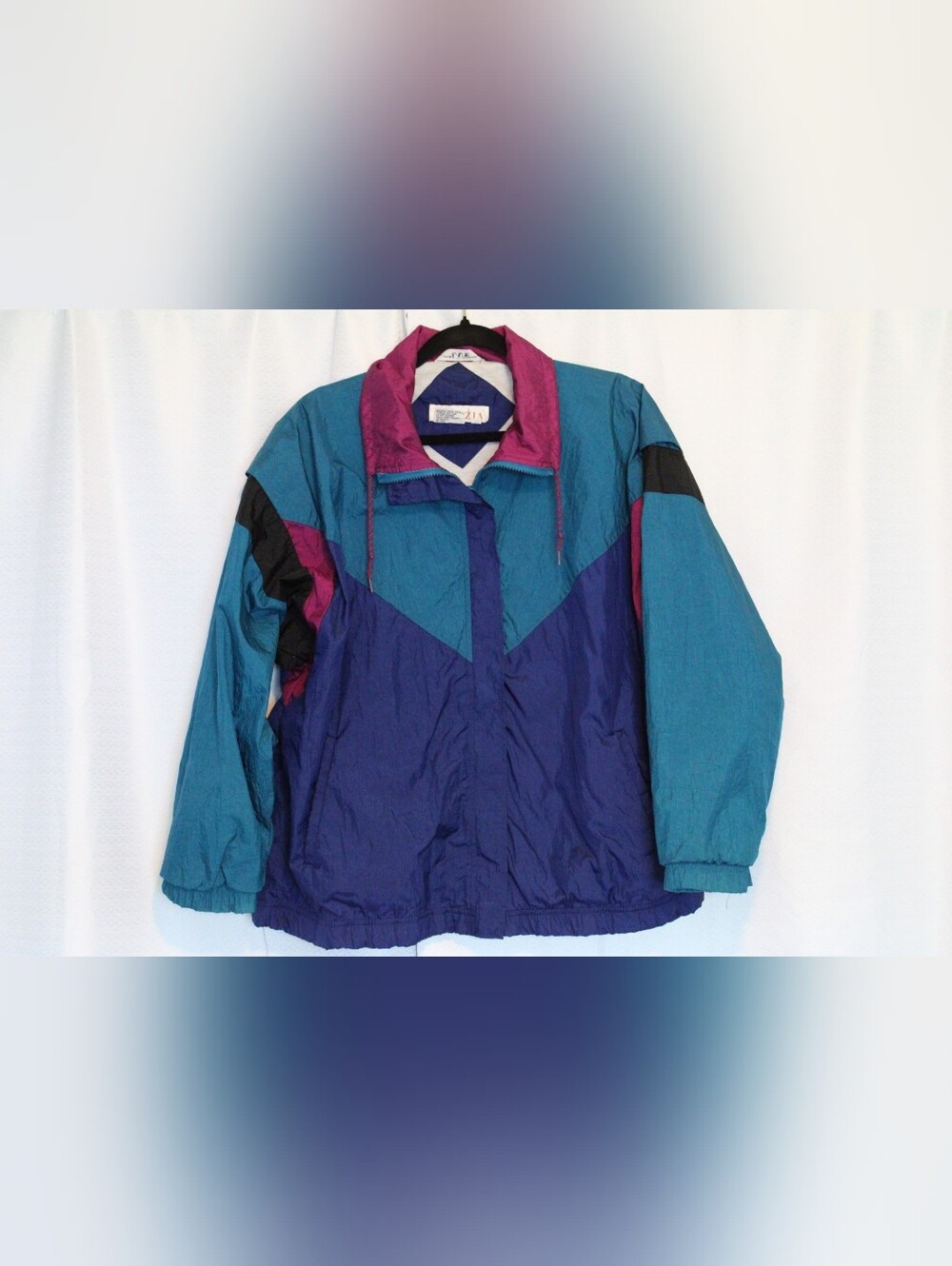 Vintage 90s Venezia Colorblock Windbreaker Jacket Kids 14/16